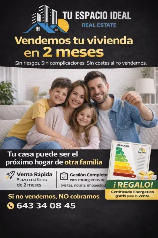 Vendemos tú casa. Si no vendemos ¡No  cobramos!