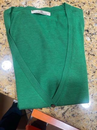 Chaqueta Carolina Herrera verde pico