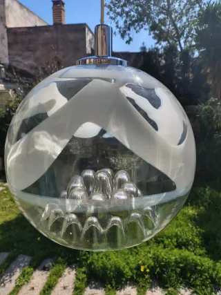 Lámpara farol vintage Mazzega XL