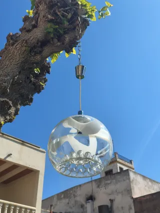 Lámpara farol vintage Mazzega XL