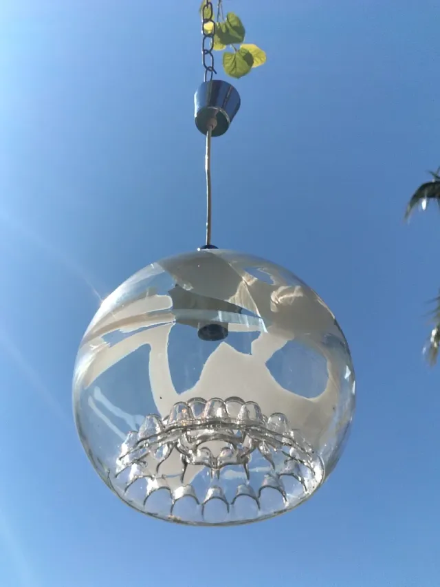 Lámpara farol vintage Mazzega XL