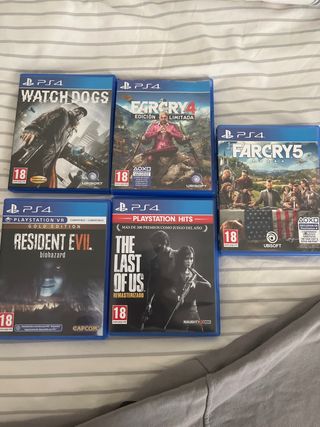 Lote ps4 escucho ofertas (compatibles algunos ps5)