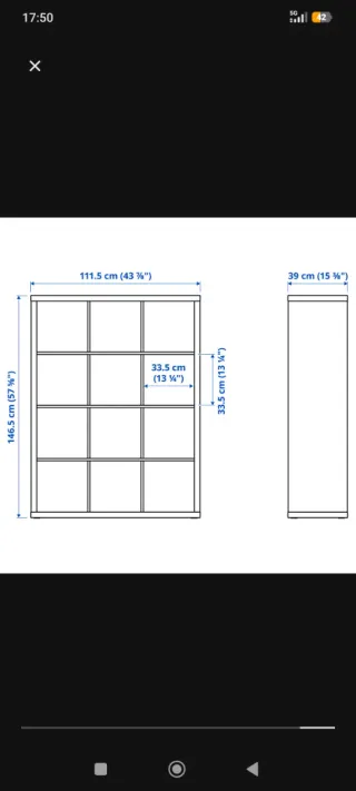Mueble modular blanco Ikea
