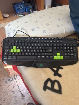 Teclado Gaming Negro y Verde