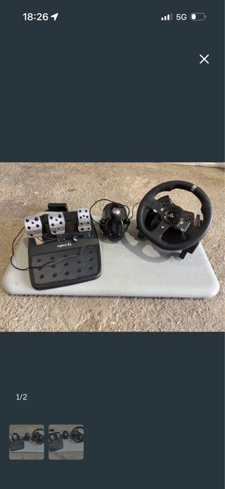 Volante Logitech G20 con pedales