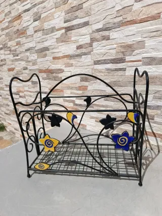 Portariviste in ferro battuto con stelle