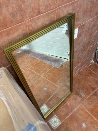 Espejo Marco Dorado