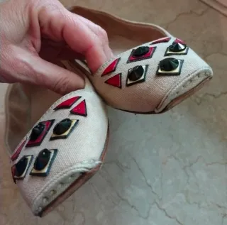 Ballerine Miu Miu Beige e Rosso