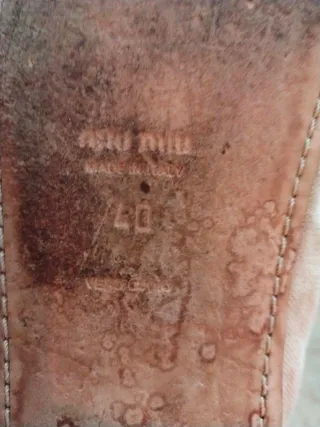 Ballerine Miu Miu Beige e Rosso