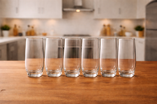 Set 6 Bicchieri Vino e Bibita Vetro