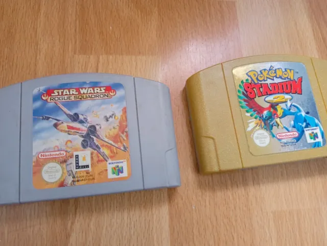 Lote 3 juegos Nintendo 64: Pokémon, Star Wars, Ban