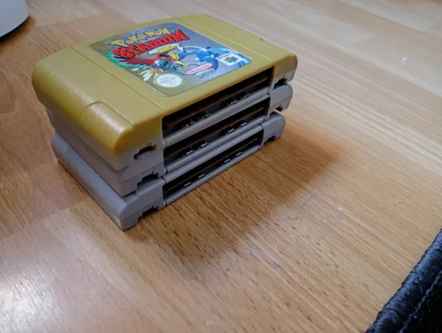 Lote 3 juegos Nintendo 64: Pokémon, Star Wars, Ban