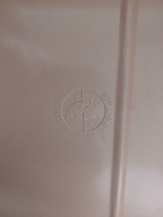 Mobiletto bagno vintage rosa