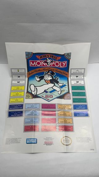 Monopoly Action Video NES Parker Brothers