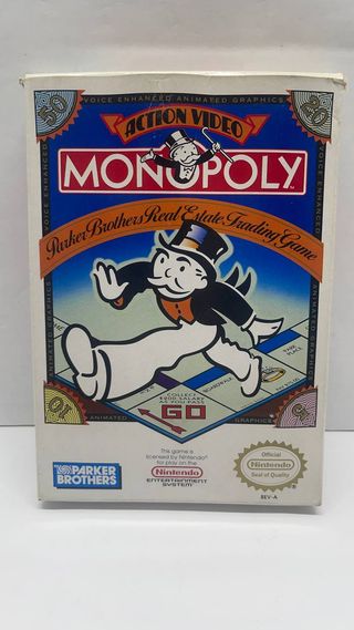 Monopoly Action Video NES Parker Brothers