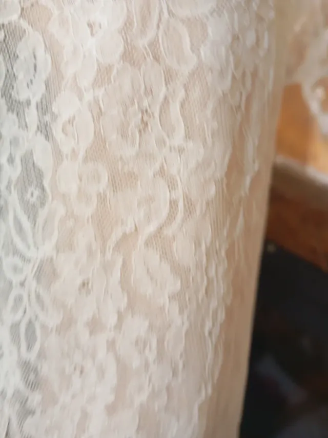 Encaje Calais Fallera Mangas Delantal pico