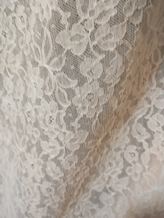 Encaje Calais Fallera Mangas Delantal pico