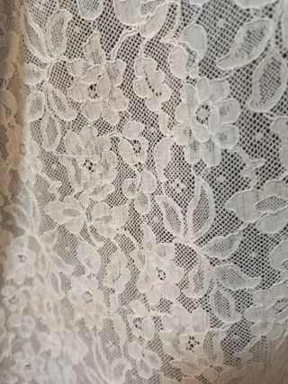 Encaje Calais Fallera Mangas Delantal pico