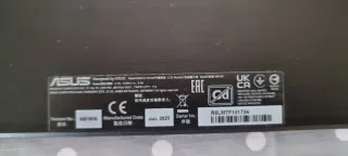 Pantalla ASUS secundaria negra