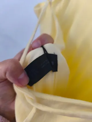 Vestido amarillo pastel Zara Talla M