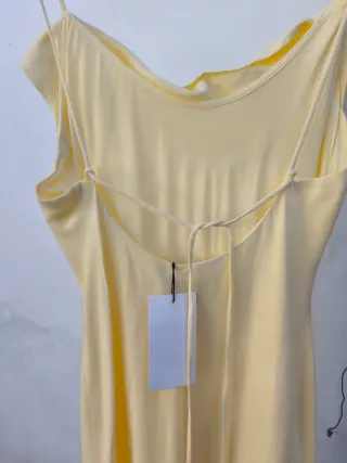 Vestido amarillo pastel Zara Talla M