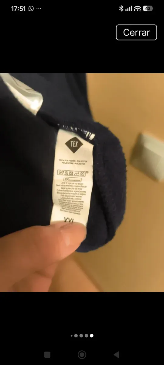 Chaqueta chico azul marino