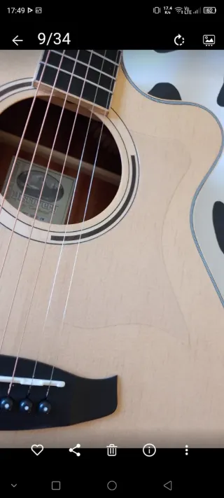 Guitarra Electroacústica Tanglewood y accesorios.