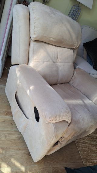 Sillón relax manual beige