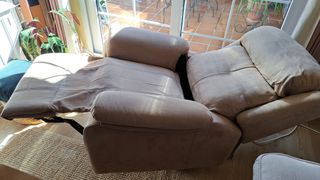 Sillón relax manual beige