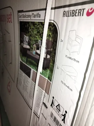 Conjunto jardín Keter sofá 3 plazas + mesa