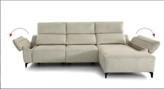 SOFÁ CHAISE LONGUE NINA 264 CON VISCOELASTICA.