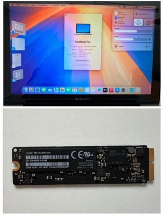 SSD 256GB con Sequoia MacBook Pro A1502 Mdi. 2015