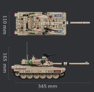 Tanque de combate M1 compatible lego