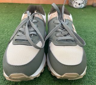 Zapatillas deportivas mujer beige y verde