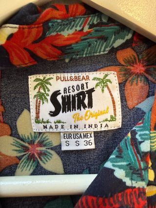 Camisa Hawaiana Pull&Bear talla s