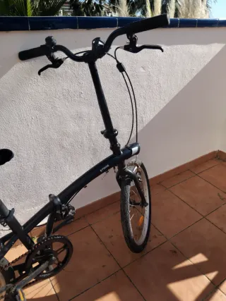Bicicleta Plegable Btwin Negra
