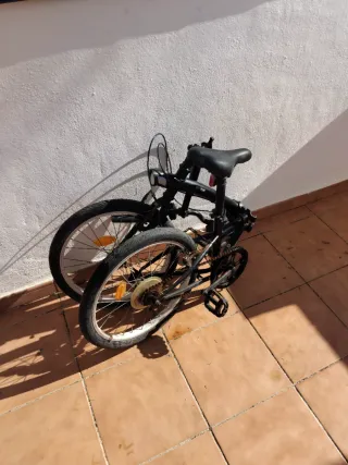 Bicicleta Plegable Btwin Negra