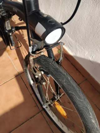 Bicicleta Plegable Btwin Negra