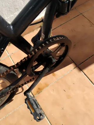 Bicicleta Plegable Btwin Negra