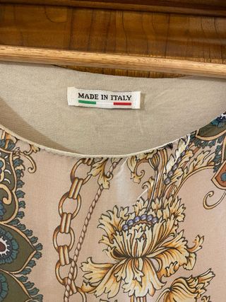 Top Made in Italy seta Taglia Unica