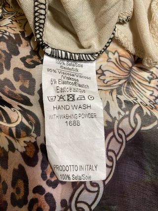 Top Made in Italy seta Taglia Unica