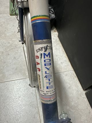 Bicicleta Paseo Vintage Azul y Blanca GAC