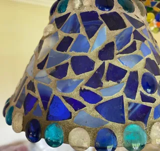 Lámpara Tiffany 4 luces cristal