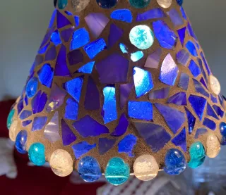 Lámpara Tiffany 4 luces cristal