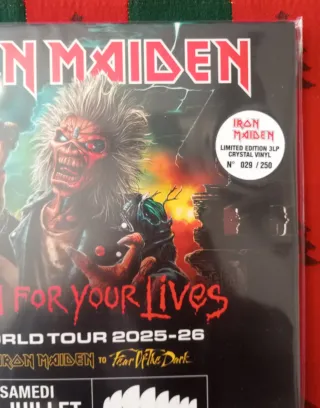 VINILO IRON MAIDEN RUN FOR YOUR  LIVES NUEVO