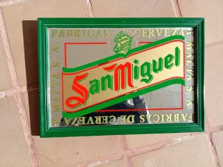 Cuadro Espejo San Miguel Fábricas de Cerveza