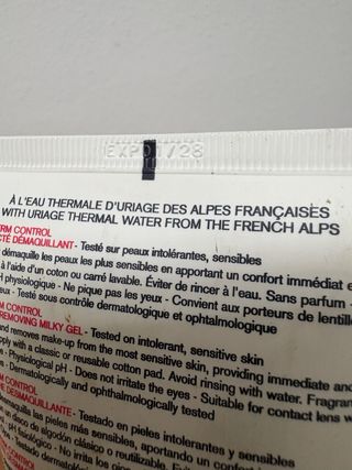 Uriage Tolederm Control Gel Leche Desmaquillante