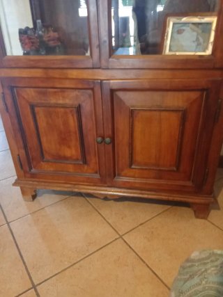 Vetrinetta in legno e vetro