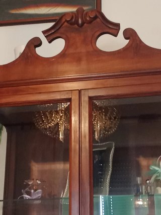 Vetrinetta in legno e vetro
