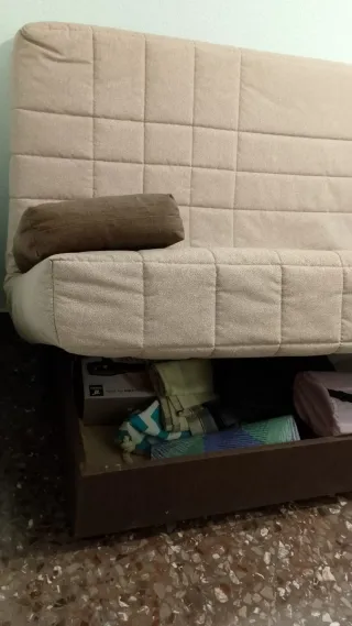 Sofá Cama Tapiflex Beige y Marrón